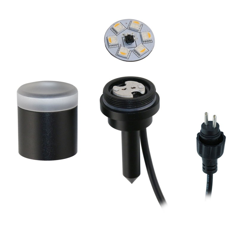 Set of 3 RGB+W LED Garden Light 1W 12V AC IP65 Set of 3 RGB+W LED Garden Light 1W 12V AC IP65
