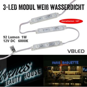3-fold LED modules 20pcs.