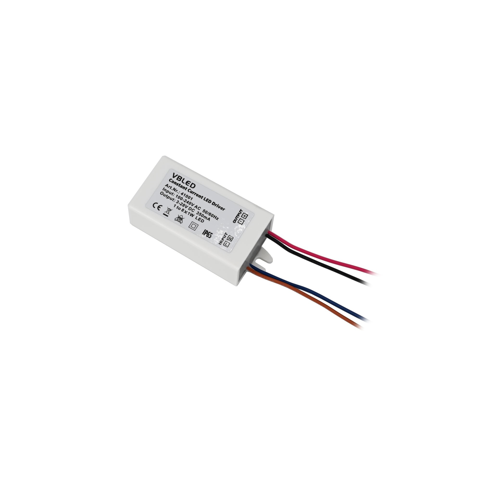 LED power supply unit constant current 3-32V DC / 350mA 10W IP65