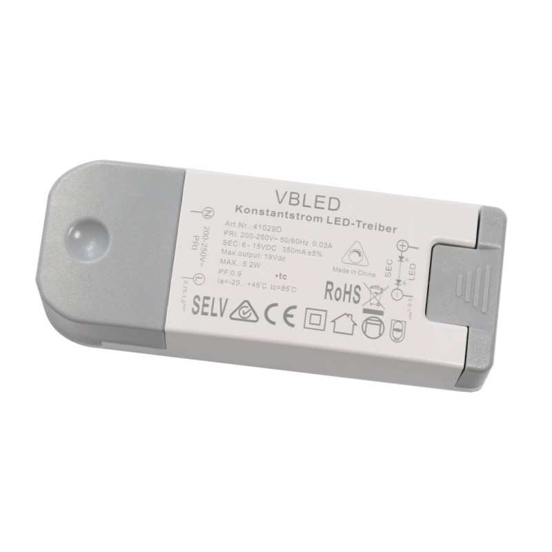 LED power supply unit constant current / 350mA / 6-15VDC LED power supply unit constant current / 350mA / 6-15VDC