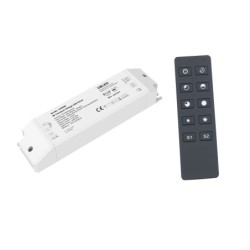 "INATUS" SET - Wireless LED power supply incl. single-channel remote control / constant voltage / 12V DC / 40W