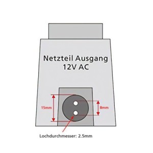 Outdoor power supply 12V AC 12W IP67