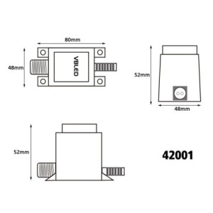 Outdoor power supply 12V AC 12W IP67