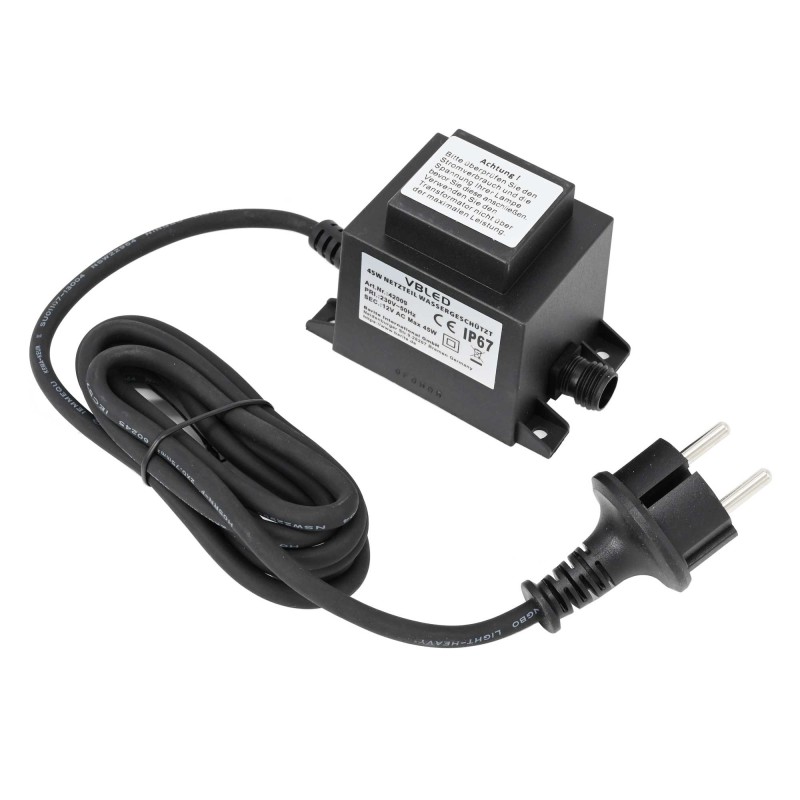 Outdoor power supply 12V AC 45W IP67 Outdoor power supply 12V AC 45W IP67