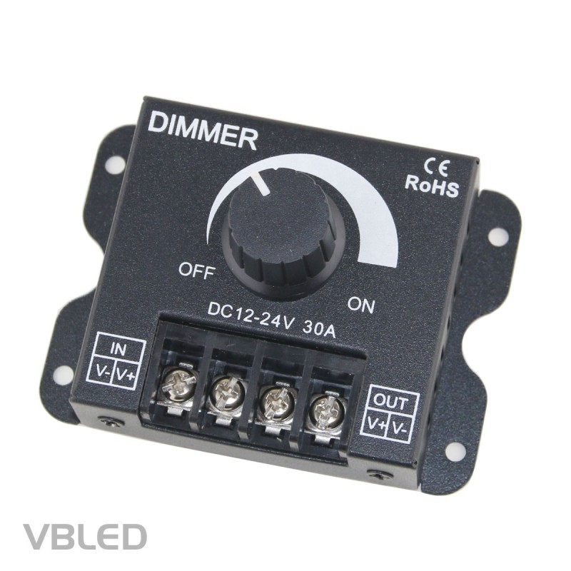 LED rotary dimmer 12-24V DC 24A LED rotary dimmer 12-24V DC 24A