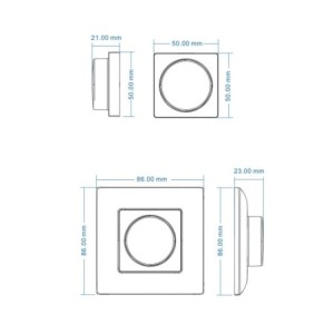 VBLED "Inatus" RF wall remote control and push-button switch Dimmer and colour temperature changer