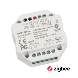 Contrôleur ZigBee 230V actionneur de gradation encastré interrupteur de gradation max. 200W LED 400W halogène