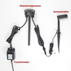 Gartus twilight switch brightness value adjustable for 12V VBLED garden lighting