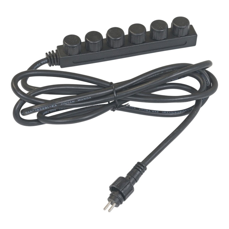 Gartus 6-way distribution cable 2m 12V - outdoor use Gartus 6-way distribution cable 2m 12V - outdoor use