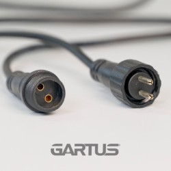 Gartus Cable de distribución de 6 vías 2m 12V - uso exterior