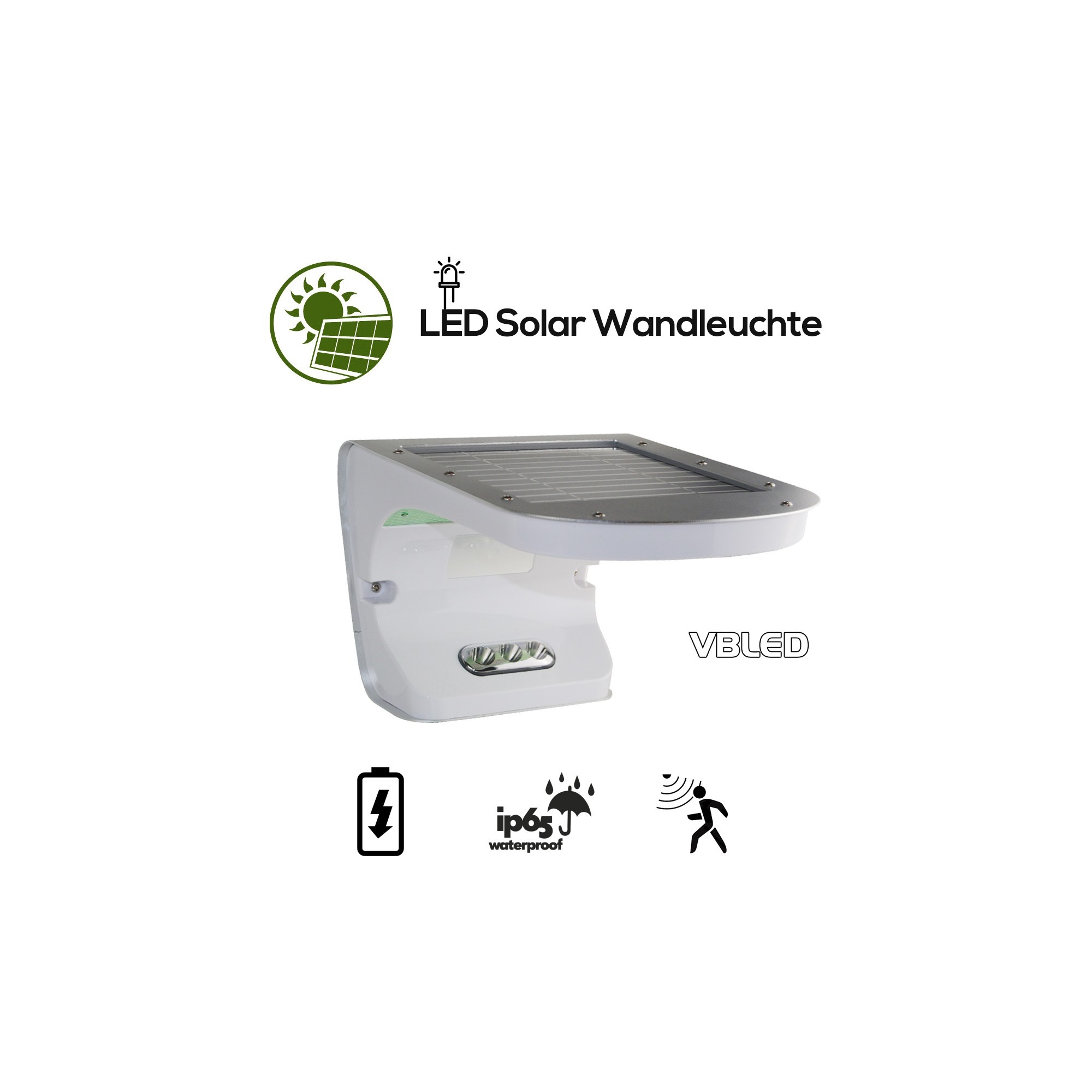 Solar Wall Light Motion Sensor & Twilight Sensor