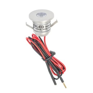 1W LED Mini Einbauspot "ALDYNE" Minispot Silber