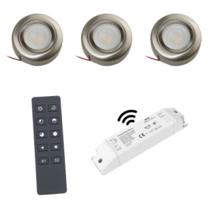 Premium 3-Piece LED Under-Cabinet Lighting Kit with Wireless Remote Control
