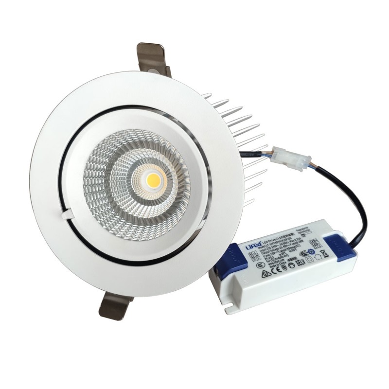 LED shop spotlight track spotlight - swivelling 40W 4000K LED shop spotlight track spotlight - swivelling 40W 4000K
