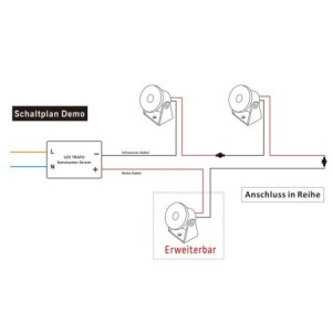 7er-Set 1W Mini Aufbaustrahler - Dreh- & Schwenkbar - 80lm warmweiß mit Netzteil