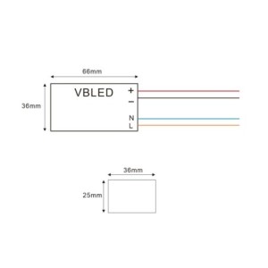 LED Mini LED recessed bathroom luminaire 3 KIT