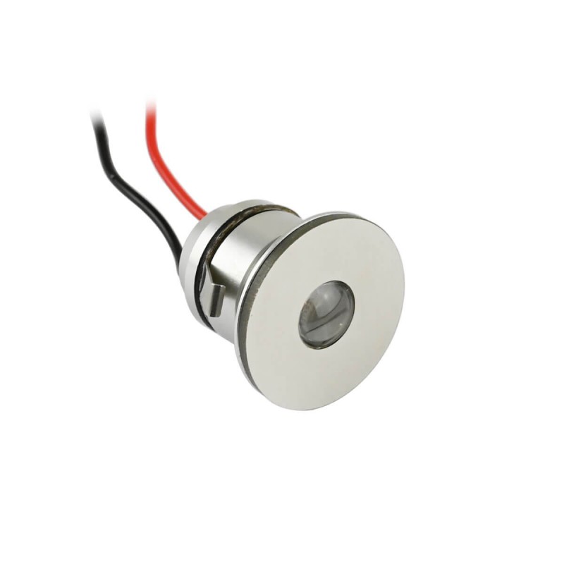 1W LED mini recessed spotlight "LATERA" illuminates front & side - 350mA - IP44 - 3000K 1W LED mini recessed spotlight "LATERA" illuminates front & side - 350mA - IP44 - 3000K