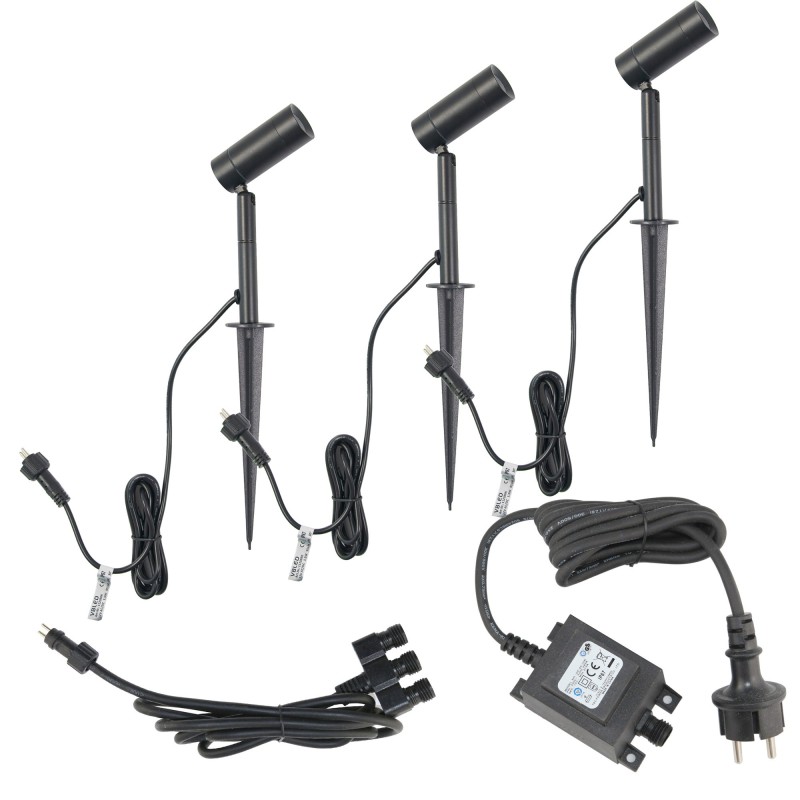 Set of 3W LED Garden Spotlight LED changeable Illuminant 12VAC/DC Warm White 3000K Set of 3W LED Garden Spotlight LED changeable Illuminant 12VAC/DC Warm White 3000K