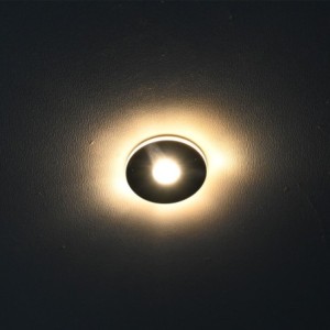 Set of 4 3W LED aluminium mini recessed spotlights "Luxonix" warm white with dimmable power supply unit