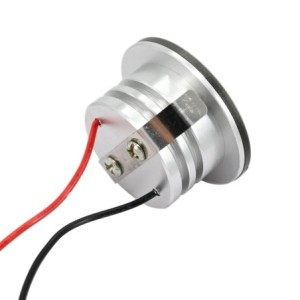Set of 2 3W LED mini spot/ceiling-mounted spot / IP65 / WW / incl. dimmable power supply unit