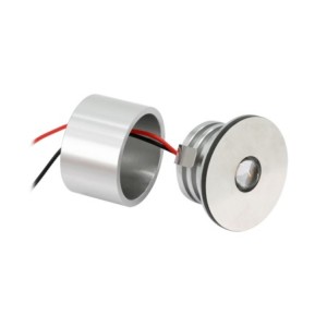 Set of 3W LED mini spot/ceiling-mounted spot / IP65 / WW / incl.transformer