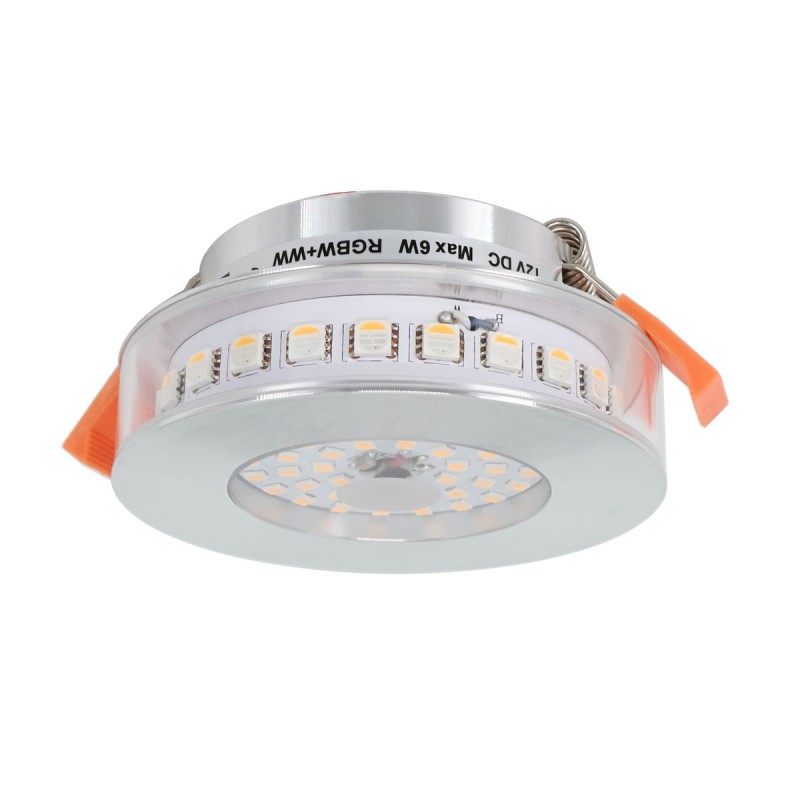 6W RGB+WW 12V DC LED recessed luminaires with input and output cable connection 6W RGB+WW 12V DC LED recessed luminaires with input and output cable connection
