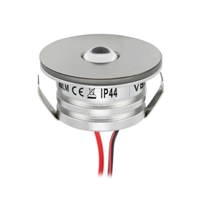3W Mini recessed spotlight Mini Spot "NOVOS"- 12V VDC - IP44 - 3000K illuminates front & side 3W Mini recessed spotlight Mini Spot "NOVOS"- 12V VDC - IP44 - 3000K illuminates front & side