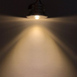 Set of 9 mini recessed spotlights 3W 700mA 160lm warm white with dimmable LED power supply unit
