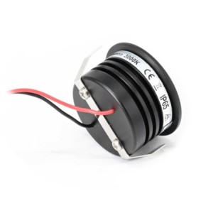 4 KIT "FORTIS" 3W LED aluminium mini recessed spotlight warm white with power supply 12VDC