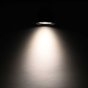 4 KIT "FORTIS" 3W LED aluminium mini recessed spotlight warm white with power supply 12VDC