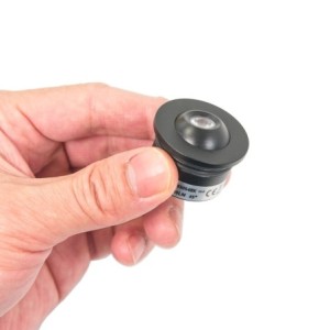 1W LED Mini Einbauspot - "FOCOS" Minispot - 12V DC - IP20 - 3000K - Schwenkbar - Schwarz