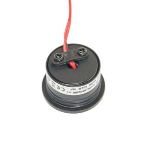 1W LED Mini Einbauspot - "FOCOS" Minispot - 12V DC - IP20 - 3000K - Schwenkbar - Schwarz