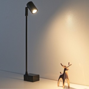 1W LED spotlight with 24CM stand - replaceable bulb