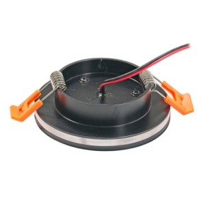 Set of 3 Recessed Luminaires 3X6W Extra Flat Illuminates Front & Side Aluminium 3000K