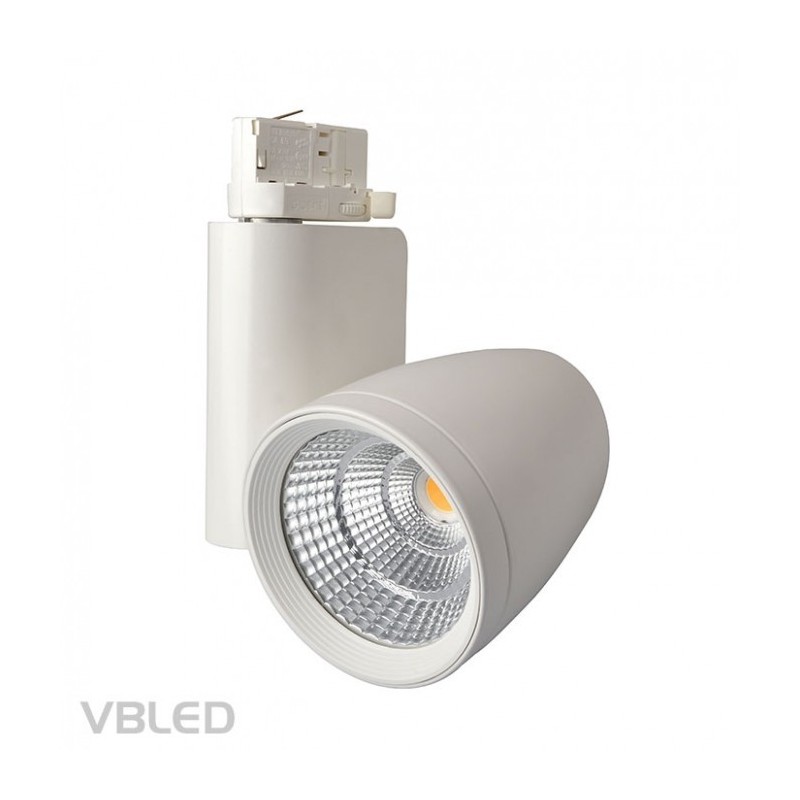 LED spotlight for 3-phase track 25W 4000K 1850 lumen neutral white LED spotlight for 3-phase track 25W 4000K 1850 lumen neutral white