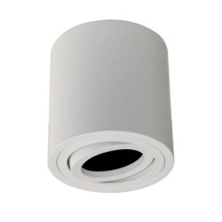 Surface-mounted ceiling spotlight swivel-mounted without bulb
