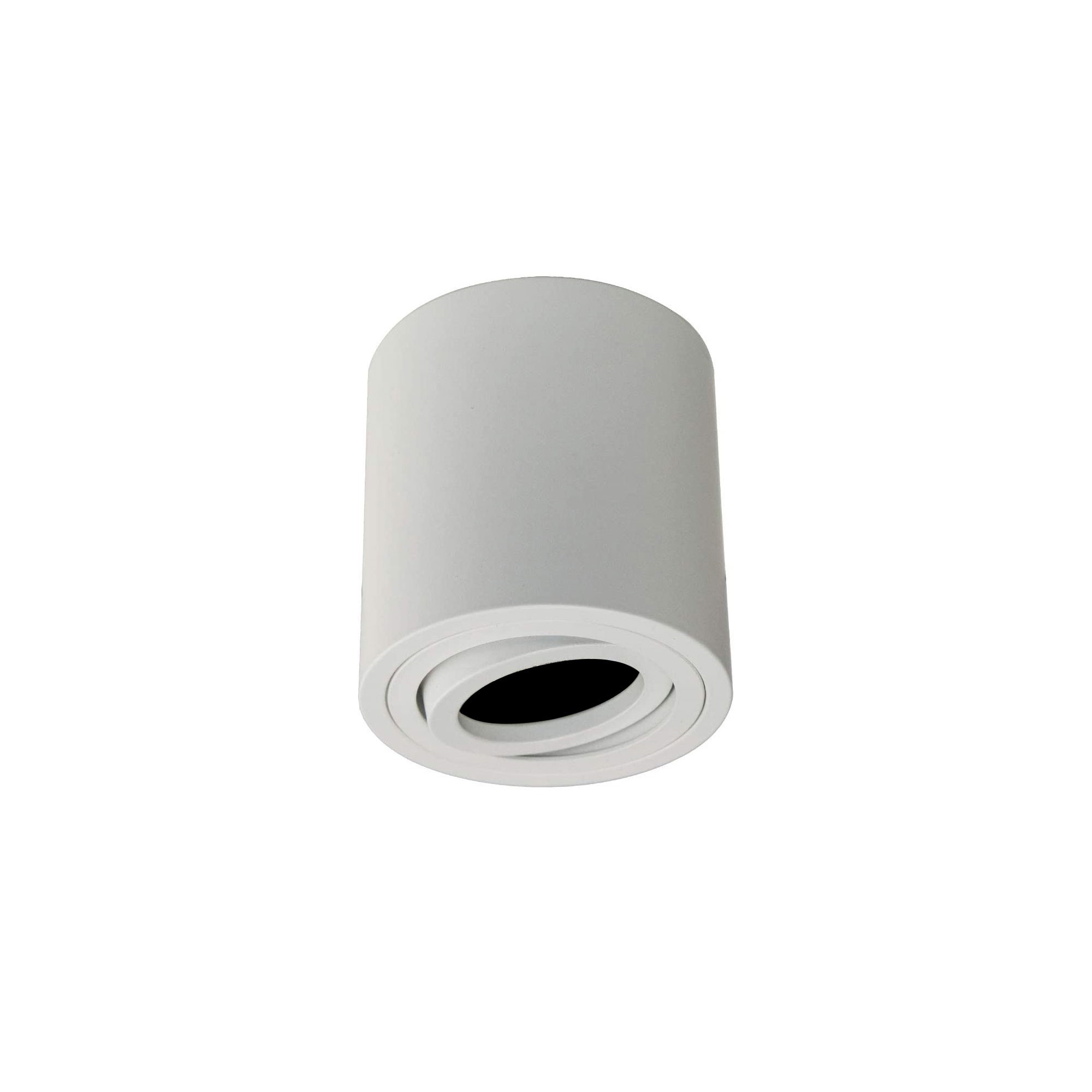 Surface-mounted ceiling spotlight swivel-mounted without bulb