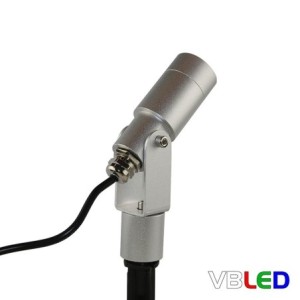 LED Garden Spotlight "Flavius" 3W 3000K 12V Silver