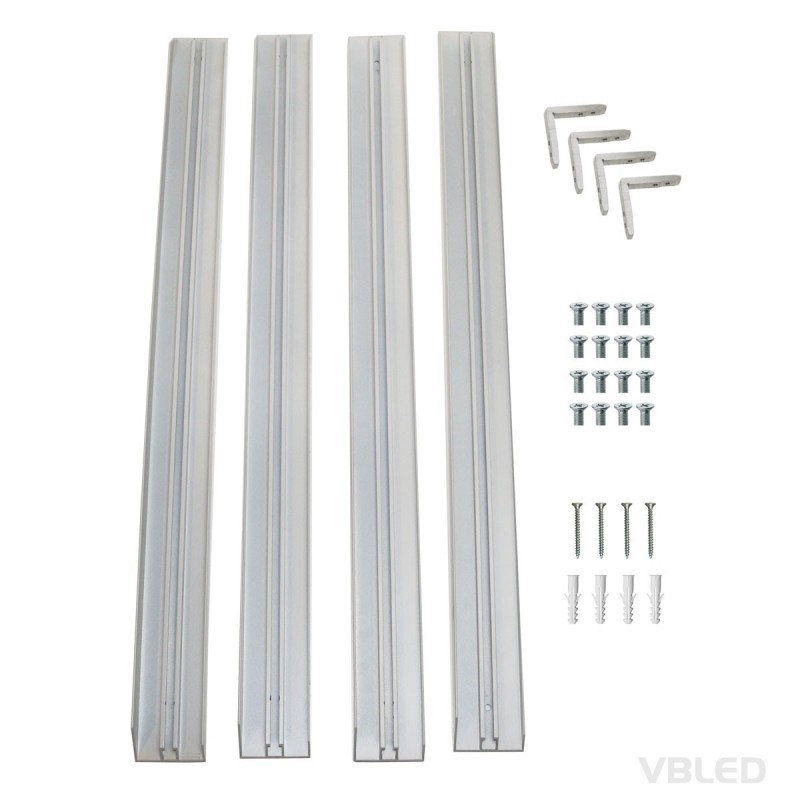 Surface-mounted frame for LED panel (62 cm x 62 cm) Quick and easy assembly Surface-mounted frame for LED panel (62 cm x 62 cm) Quick and easy assembly