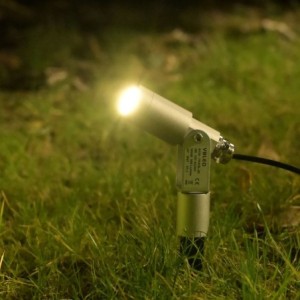 LED Gartenstrahler "Flavius" 3W 3000K 12V Silber