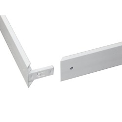 Surface-mounted frame for LED panel with click system (62 cm x 62 cm)