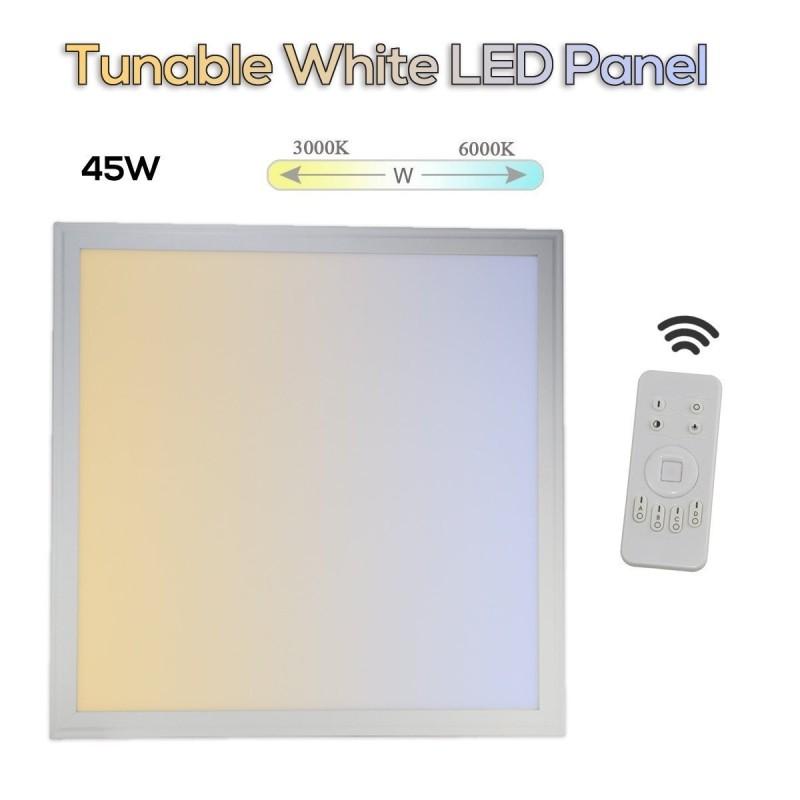 Tunable White LED Panel 45W 3000-6000 Kelvin Dimmable + Dynamic Light Tunable White LED Panel 45W 3000-6000 Kelvin Dimmable + Dynamic Light