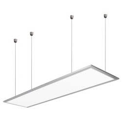 Design ultrapiatto Pannello LED dimmerabile bianco 120 x 30 cm, 4000K 36W Inclusa sospensione a filo Set