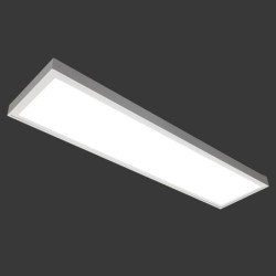 Pannello LED (295x1195x8mm) KIT dimmerabile incl. cornice per montaggio superficiale 36W 4000K Bianco neutro