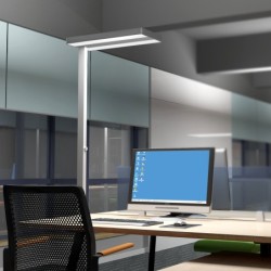 Büro LED Stehleuchte 60W 4000K mit Drehdimmer