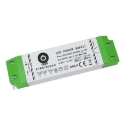 Fuente de alimentación LED de tensión constante, 75 W, 24 V CC, 3,13 A