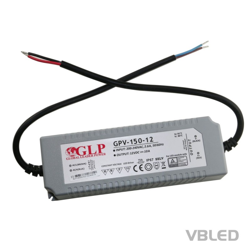 LED Power Supply Constant Voltage / 12V DC / 120W IP67 Waterproof LED Power Supply Constant Voltage / 12V DC / 120W IP67 Waterproof