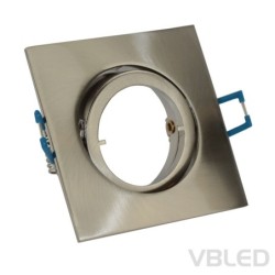 Telaio di montaggio per LED in alluminio - argento - angolare - spazzolato - girevole