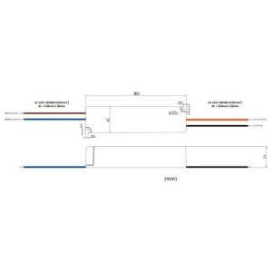 LED Constant Voltage Power Supply 72W 24V DC