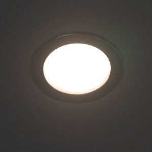 LED recessed luminaire slim black 3000K - 0,9W - ultra flat 12V DC